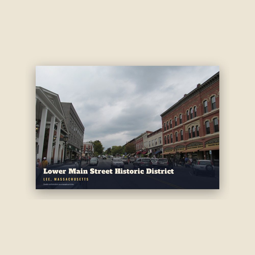 Lee Lower Main Street Historic District Postcard