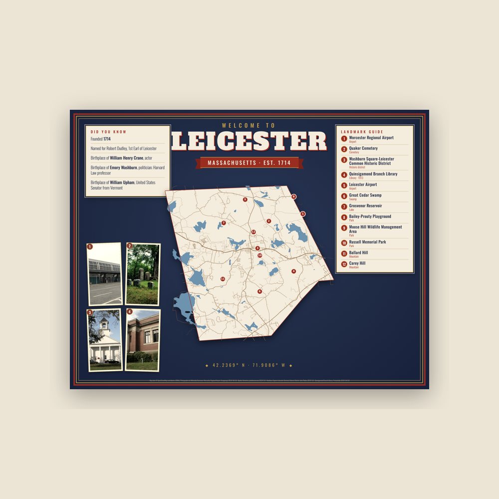 Leicester Map Placemat