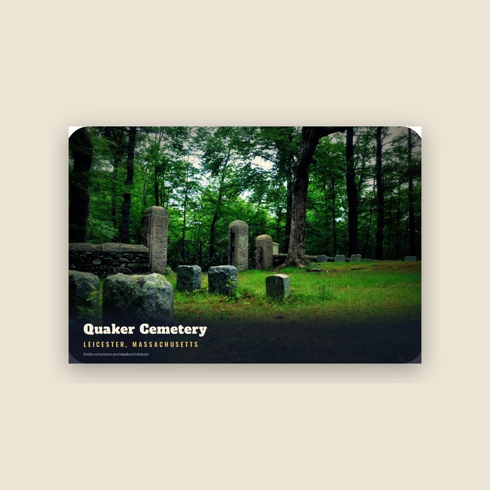 Leicester Quaker Cemetery Postcard
