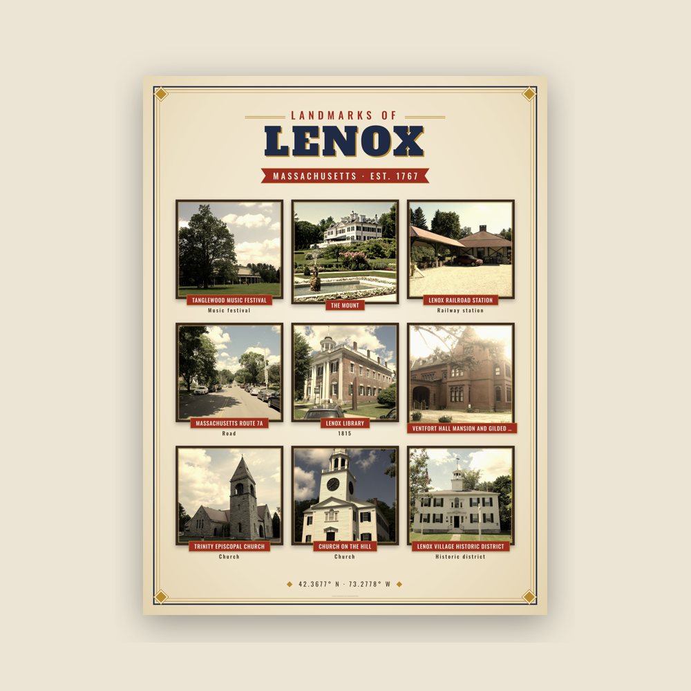 Lenox Landmarks Photo Poster