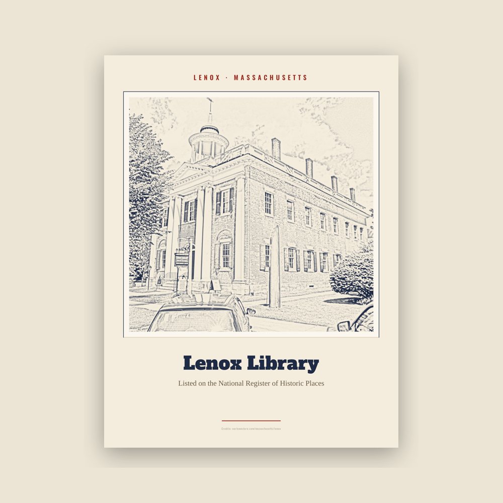 Lenox Lenox Library Landmark Print