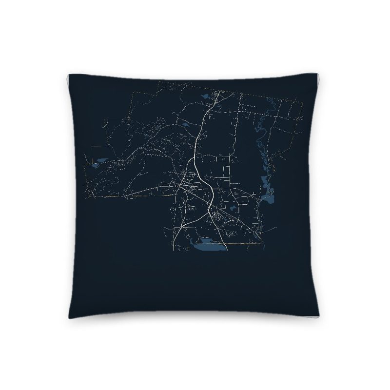 Lenox Map Throw Pillow