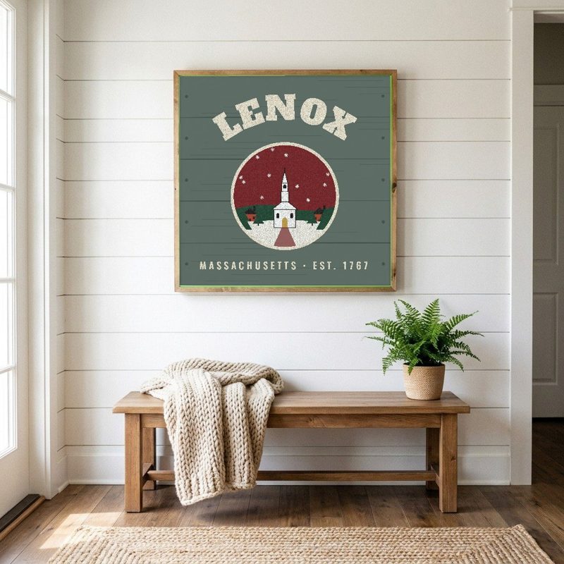 Lenox Hometown Wood Sign