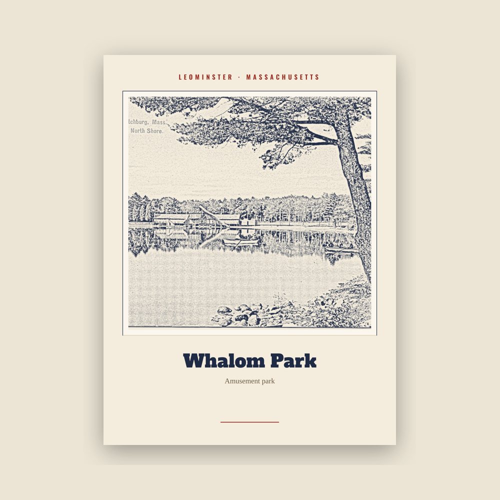 Leominster Whalom Park Landmark Print