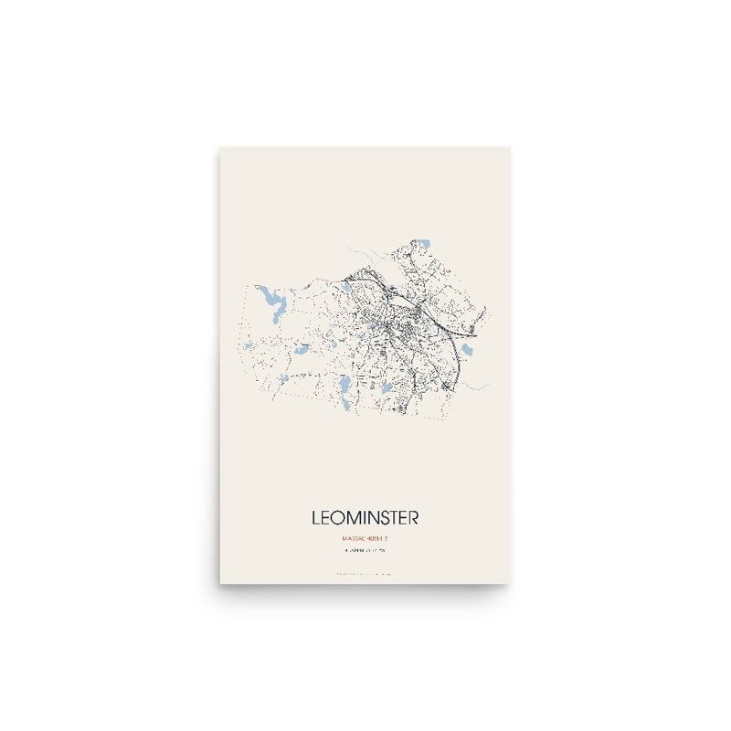 Leominster Street Map Poster · Linen