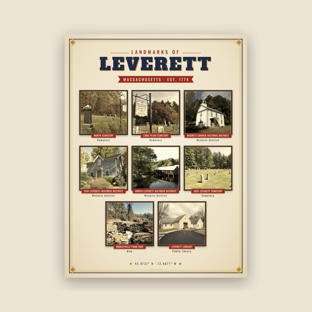 Leverett Landmarks Photo Poster