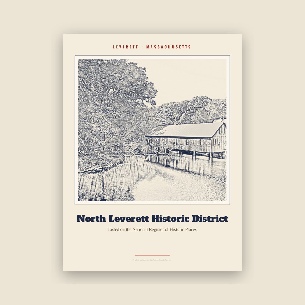 Leverett North Leverett Historic District Landmark Print