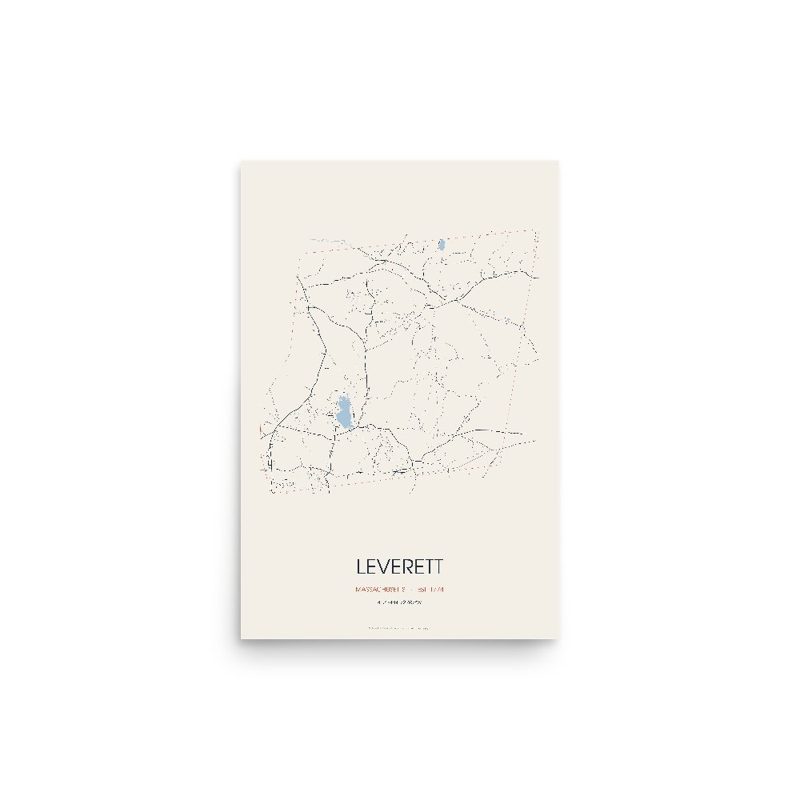 Leverett Street Map Poster · Linen