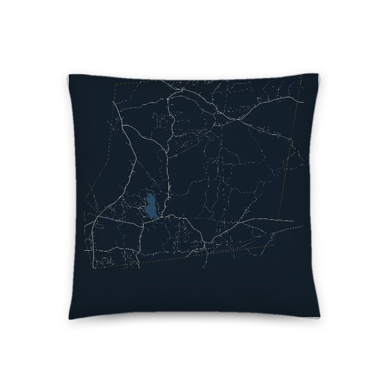 Leverett Map Throw Pillow