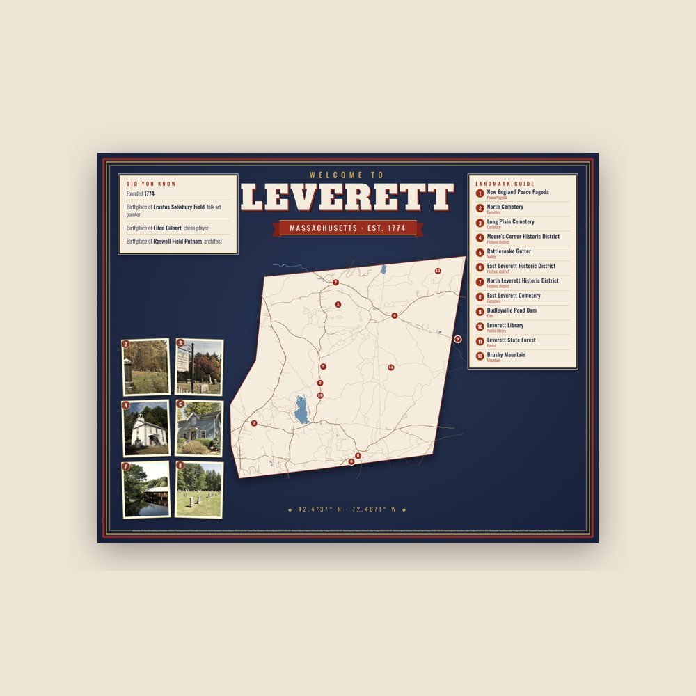 Leverett Map Placemat