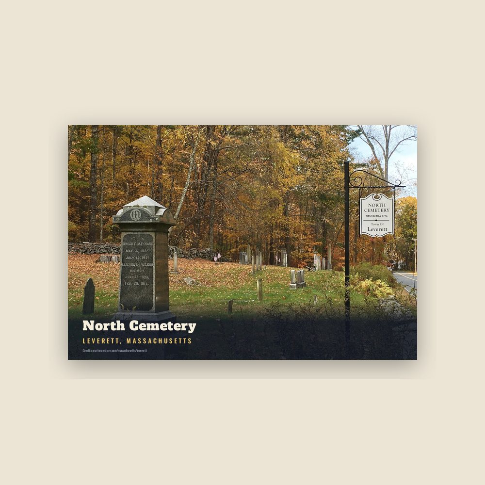 Leverett North Cemetery Postcard