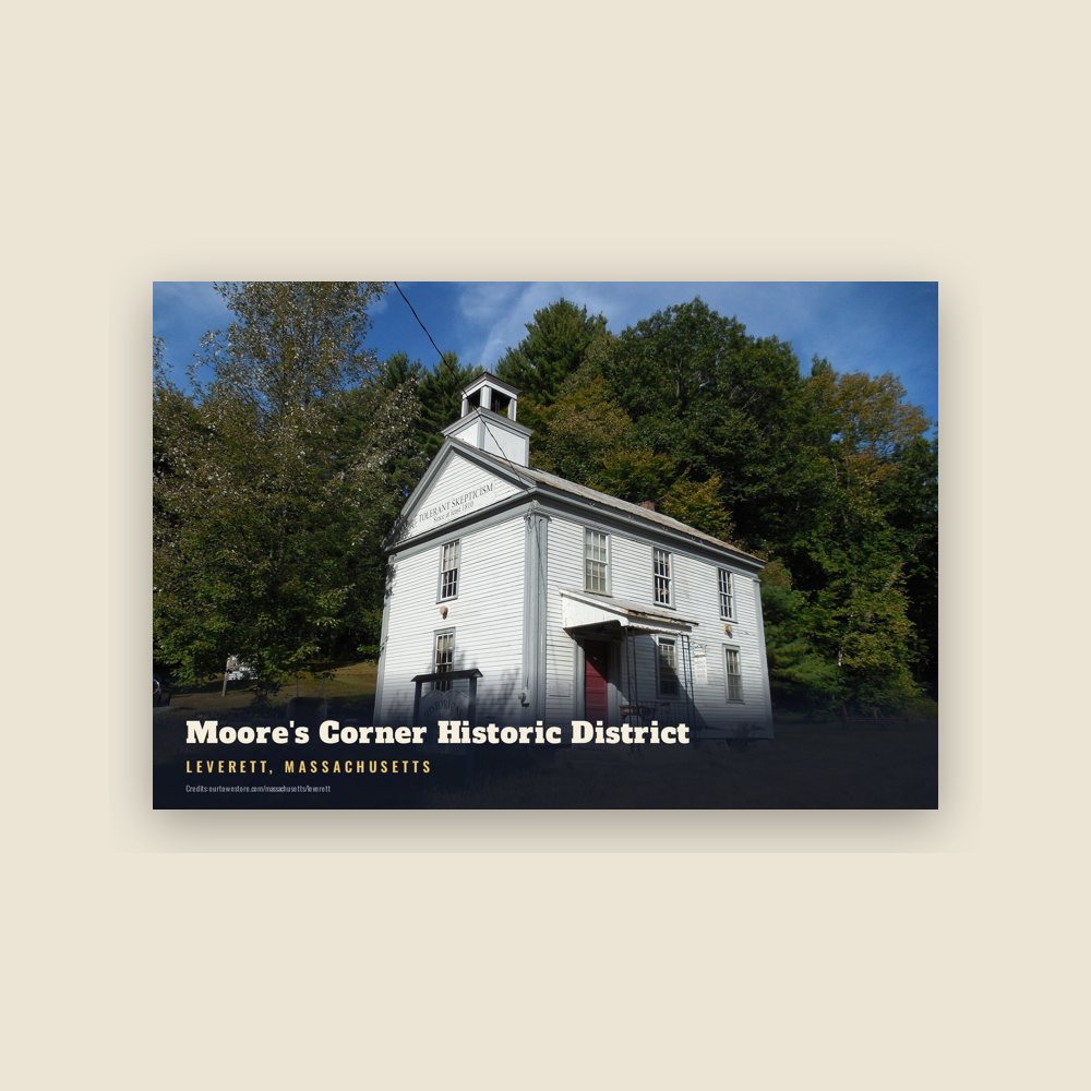 Leverett Moore's Corner Historic District Postcard