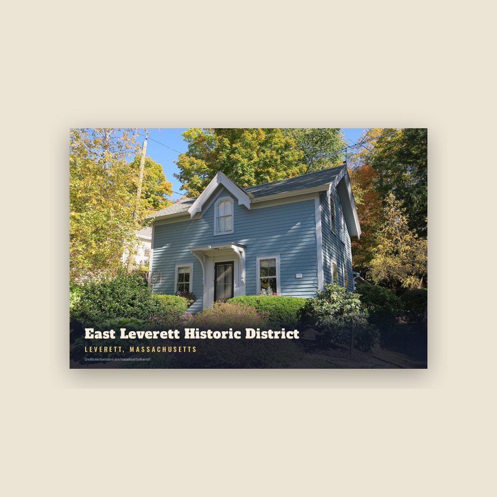Leverett East Leverett Historic District Postcard