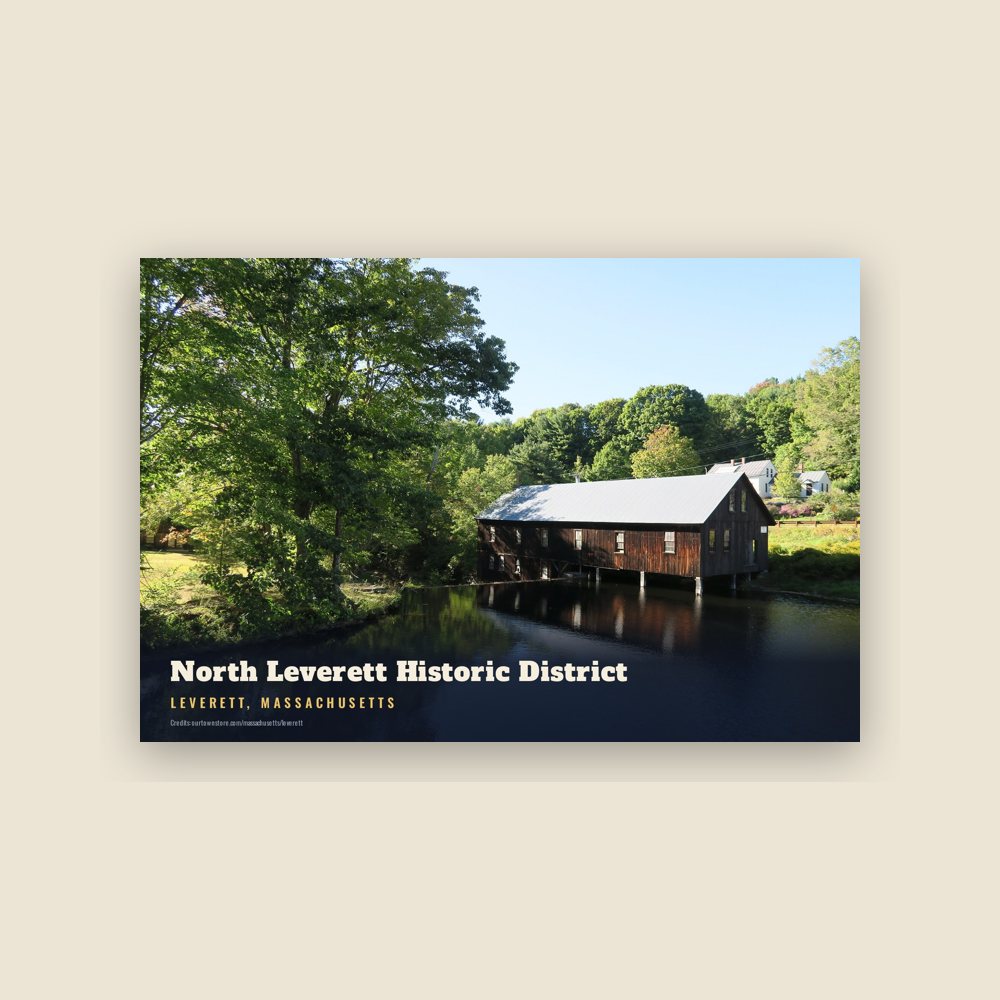 Leverett North Leverett Historic District Postcard