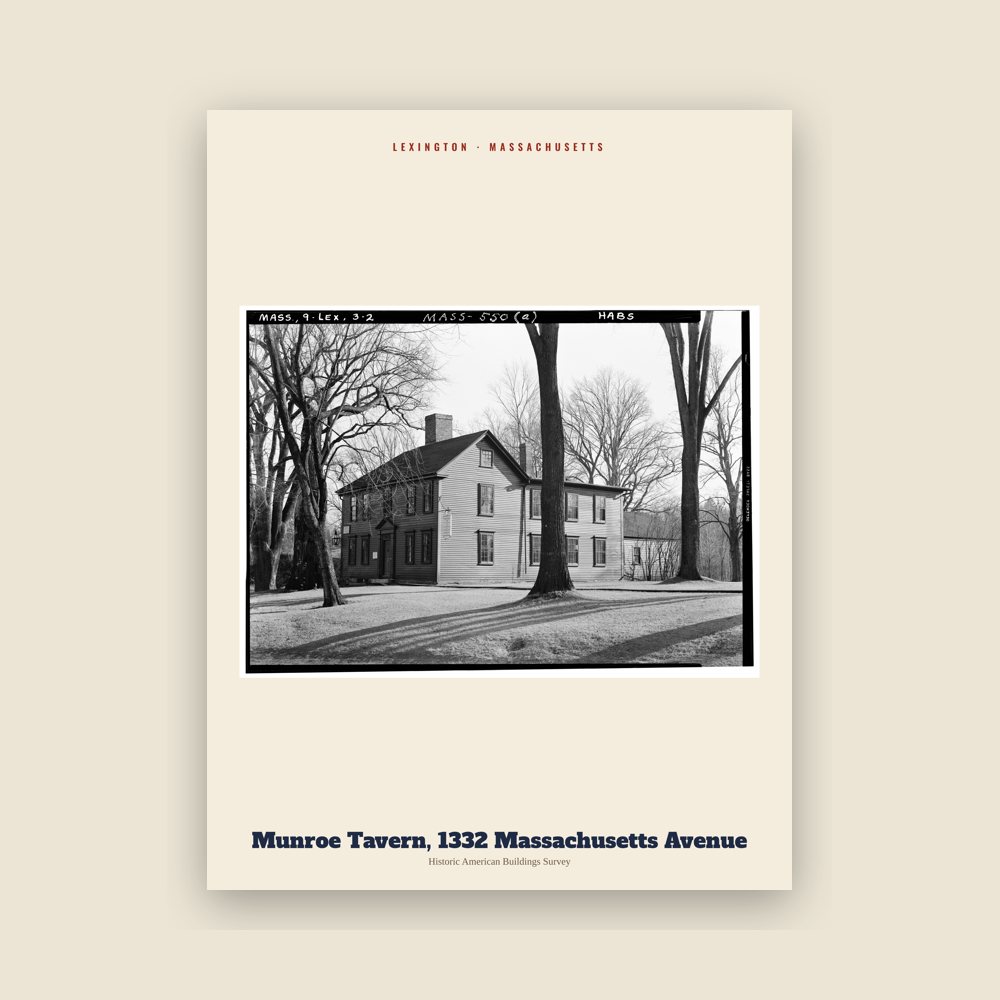 Lexington Munroe Tavern, 1332 Massachusetts Avenue Archive Print