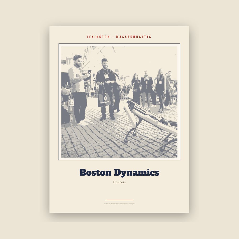 Lexington Boston Dynamics Landmark Print