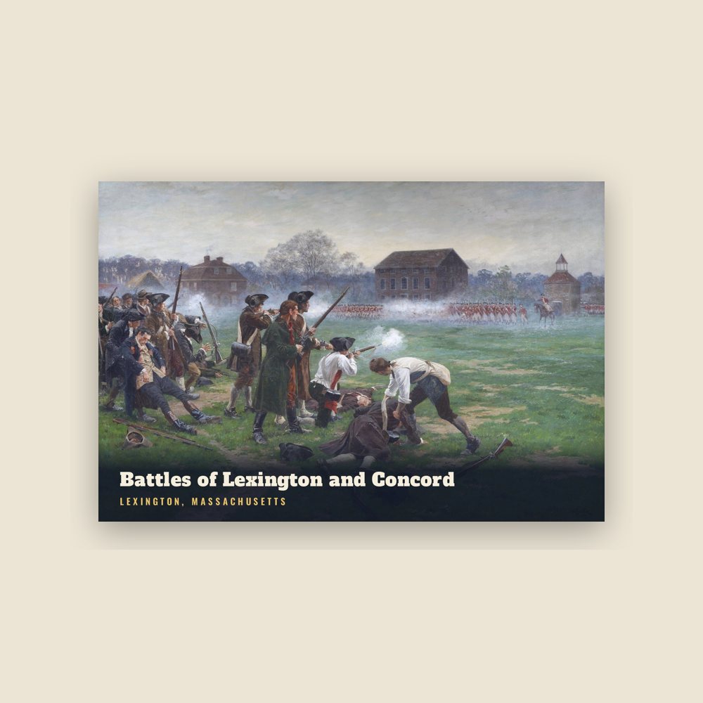 Lexington Battles of Lexington and Concord Postcard