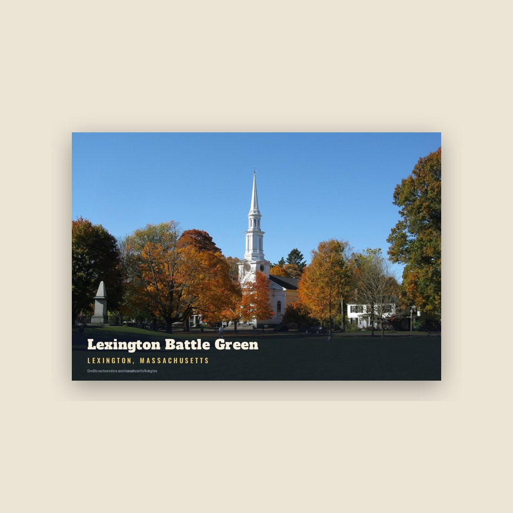 Lexington Lexington Battle Green Postcard
