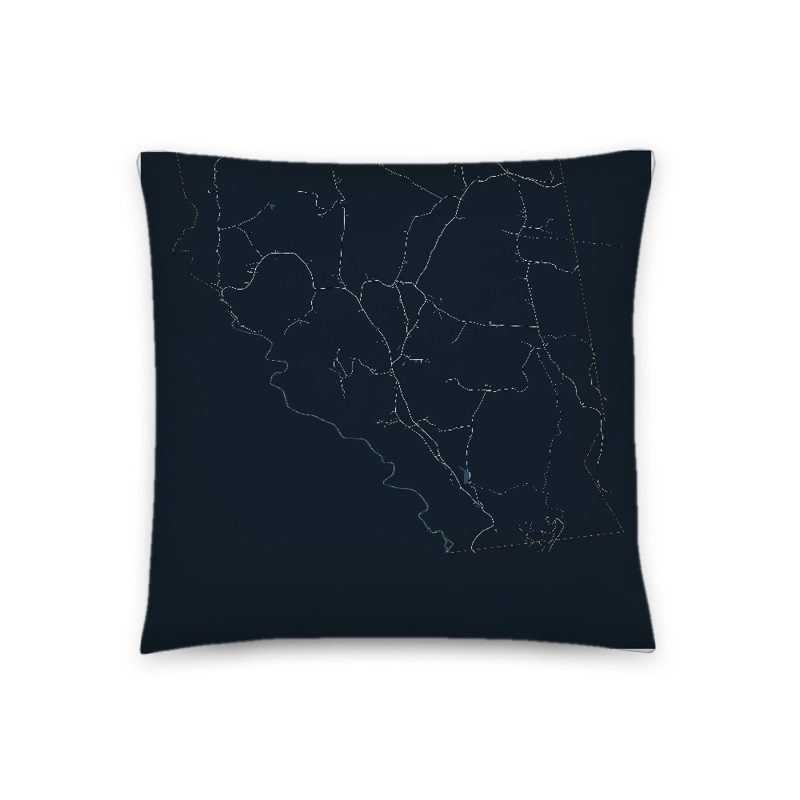 Leyden Map Throw Pillow