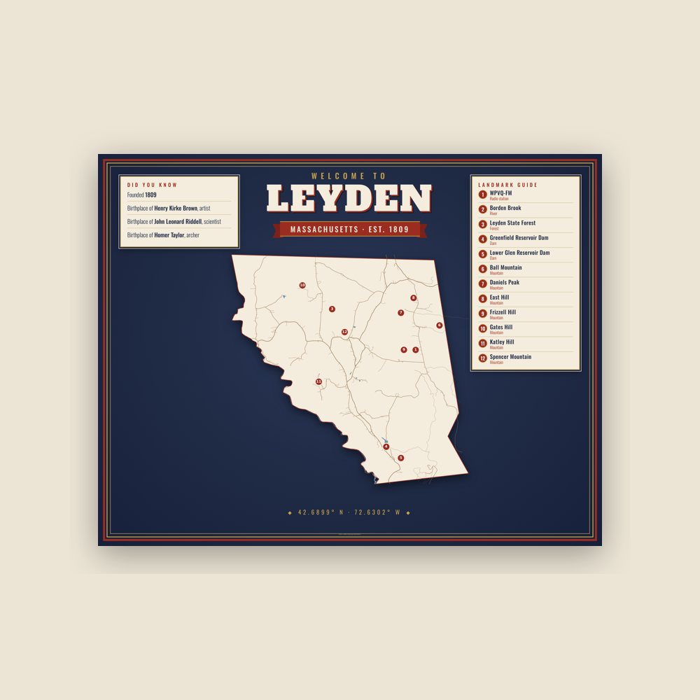Leyden Map Placemat