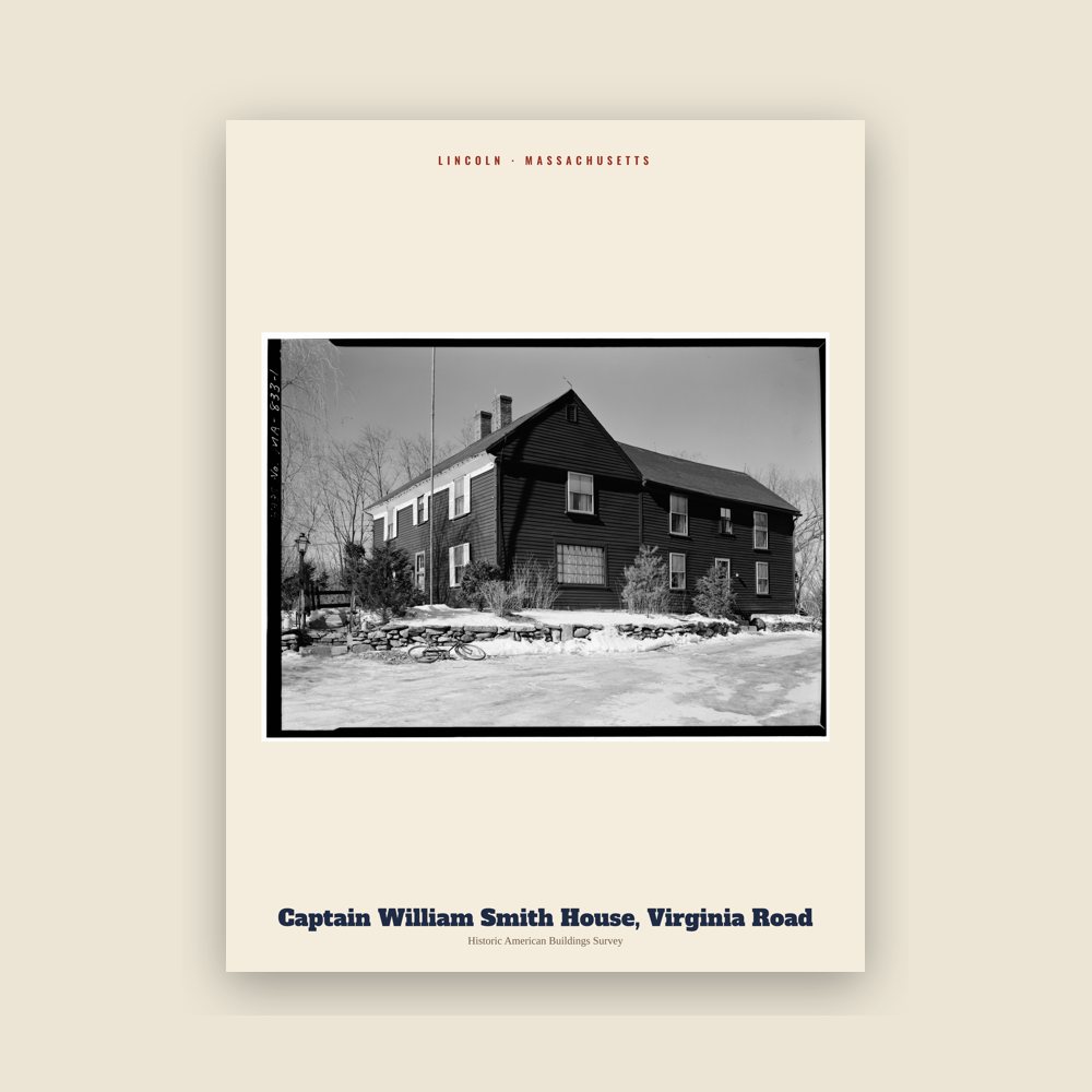 Lincoln Captain William Smith House, Virginia Road Archive Print