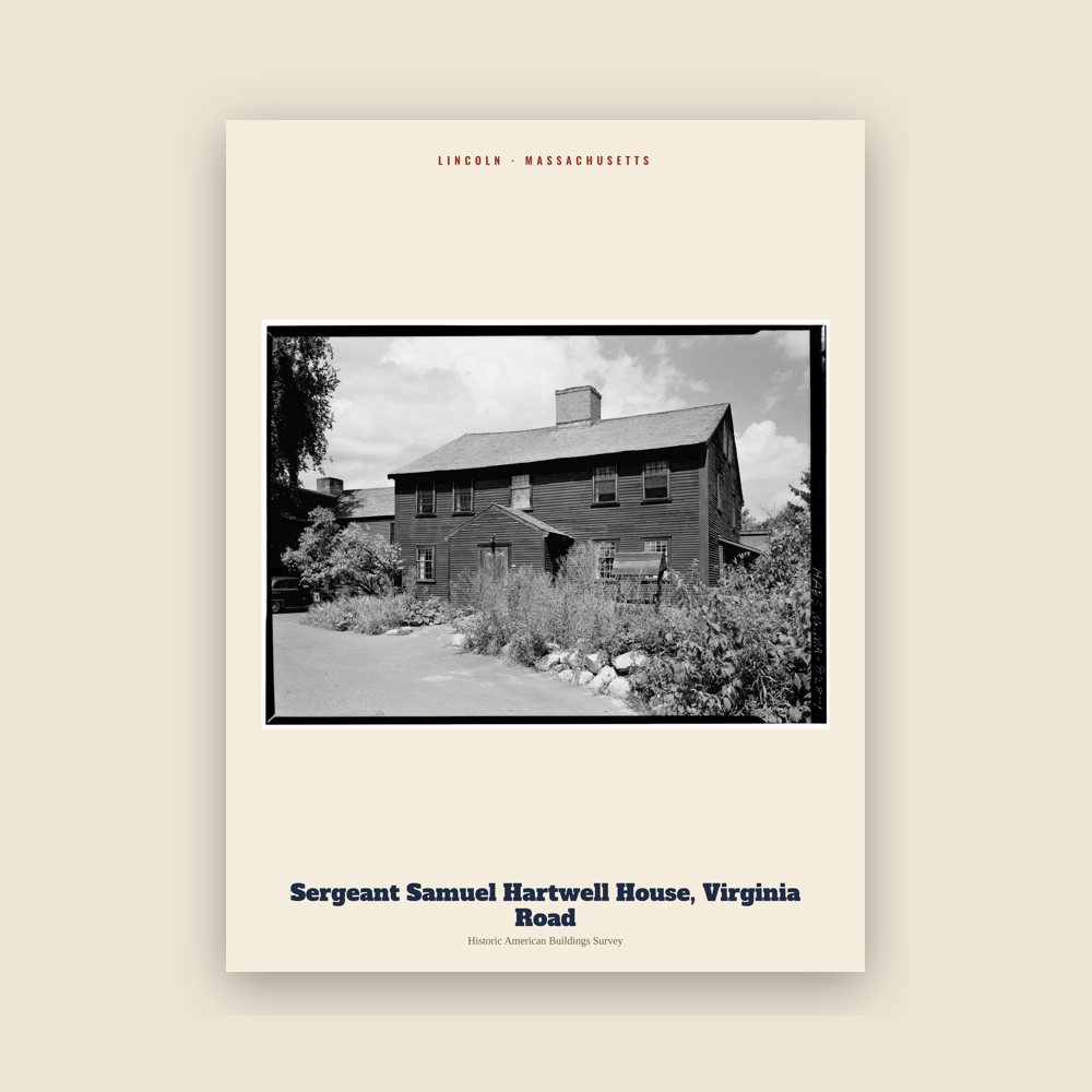 Lincoln Sergeant Samuel Hartwell House, Virginia Road Archive Print
