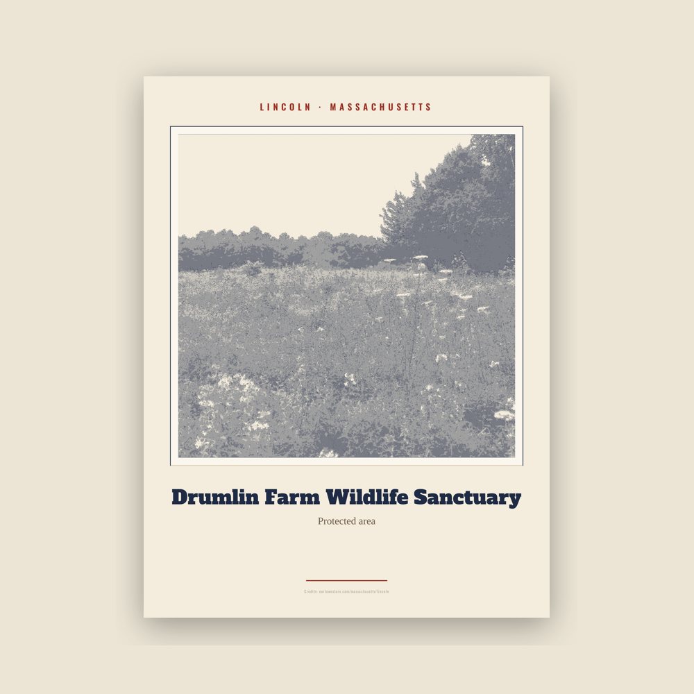 Lincoln Drumlin Farm Wildlife Sanctuary Landmark Print