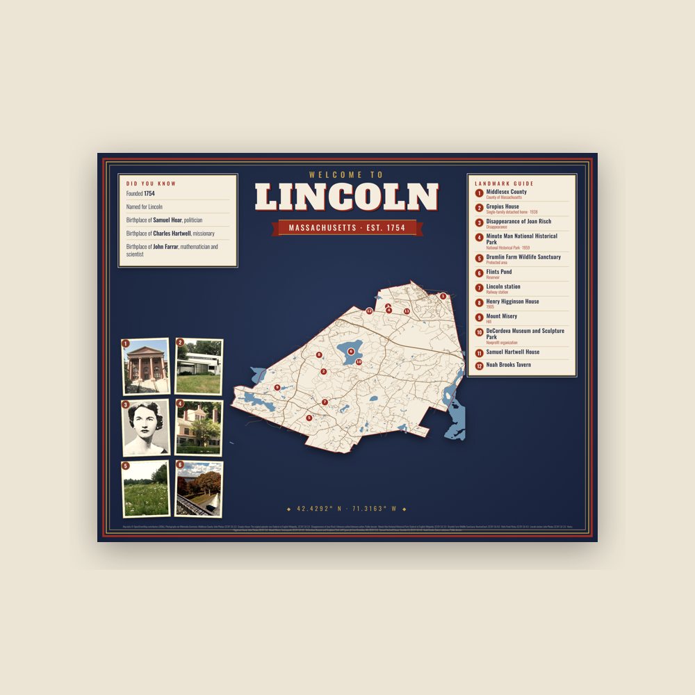 Lincoln Map Placemat