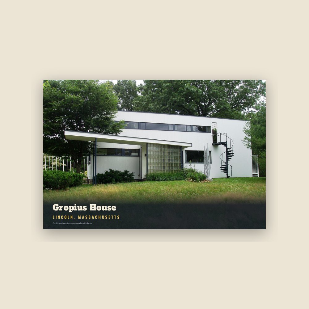 Lincoln Gropius House Postcard