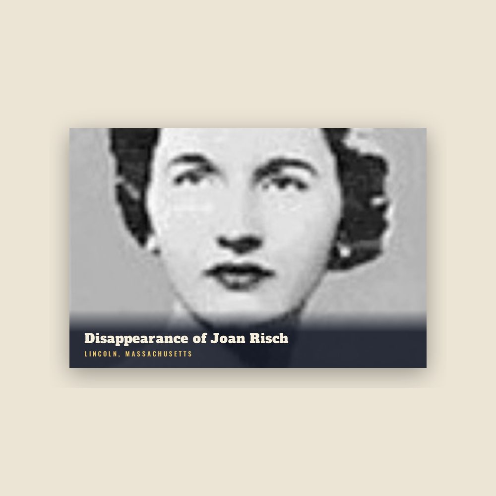 Lincoln Disappearance of Joan Risch Postcard