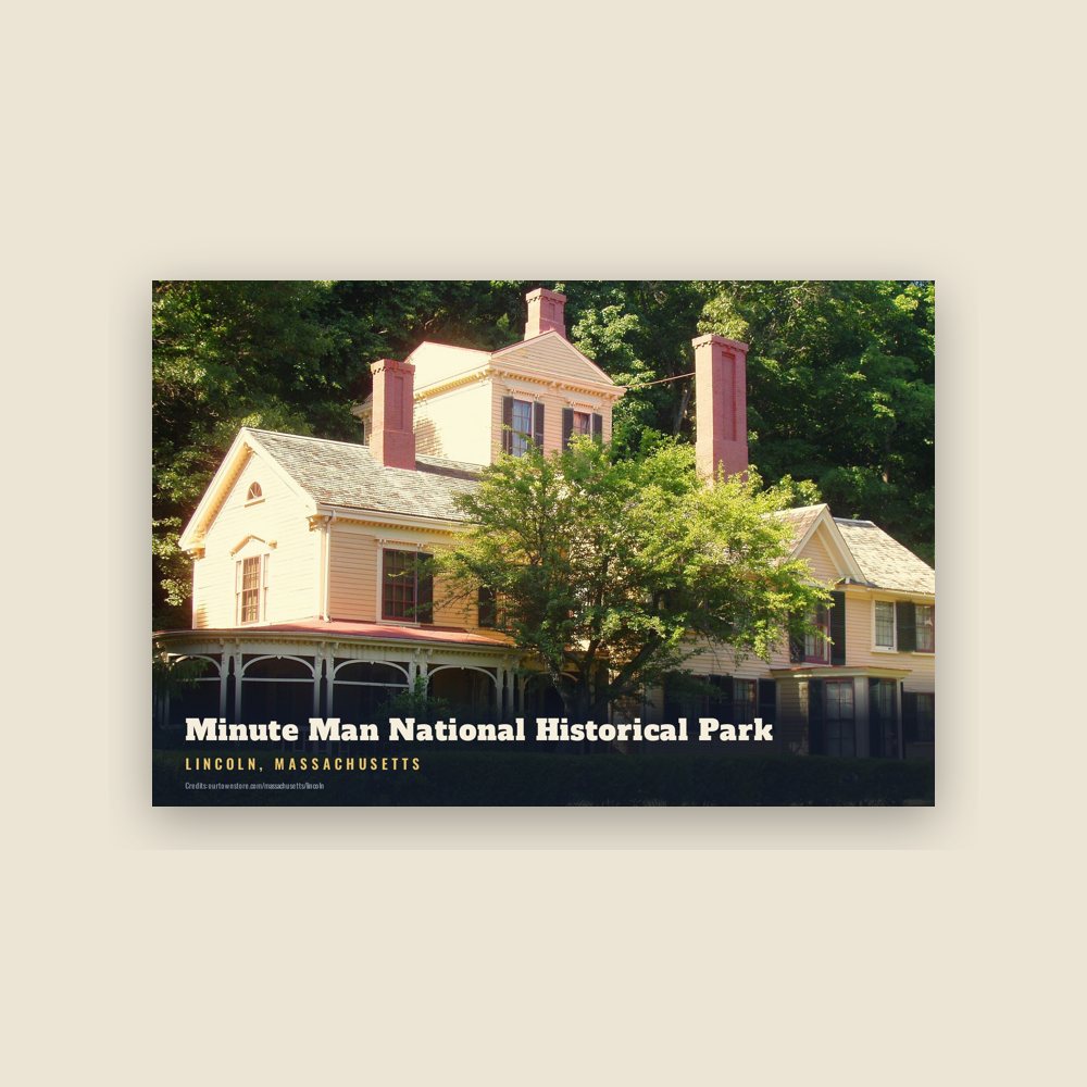 Lincoln Minute Man National Historical Park Postcard