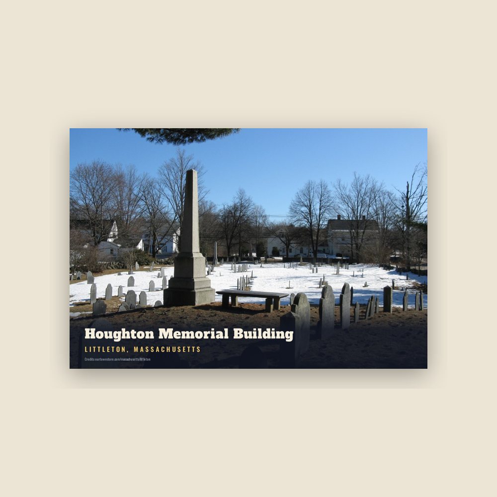 Littleton Houghton Memorial Building Postcard