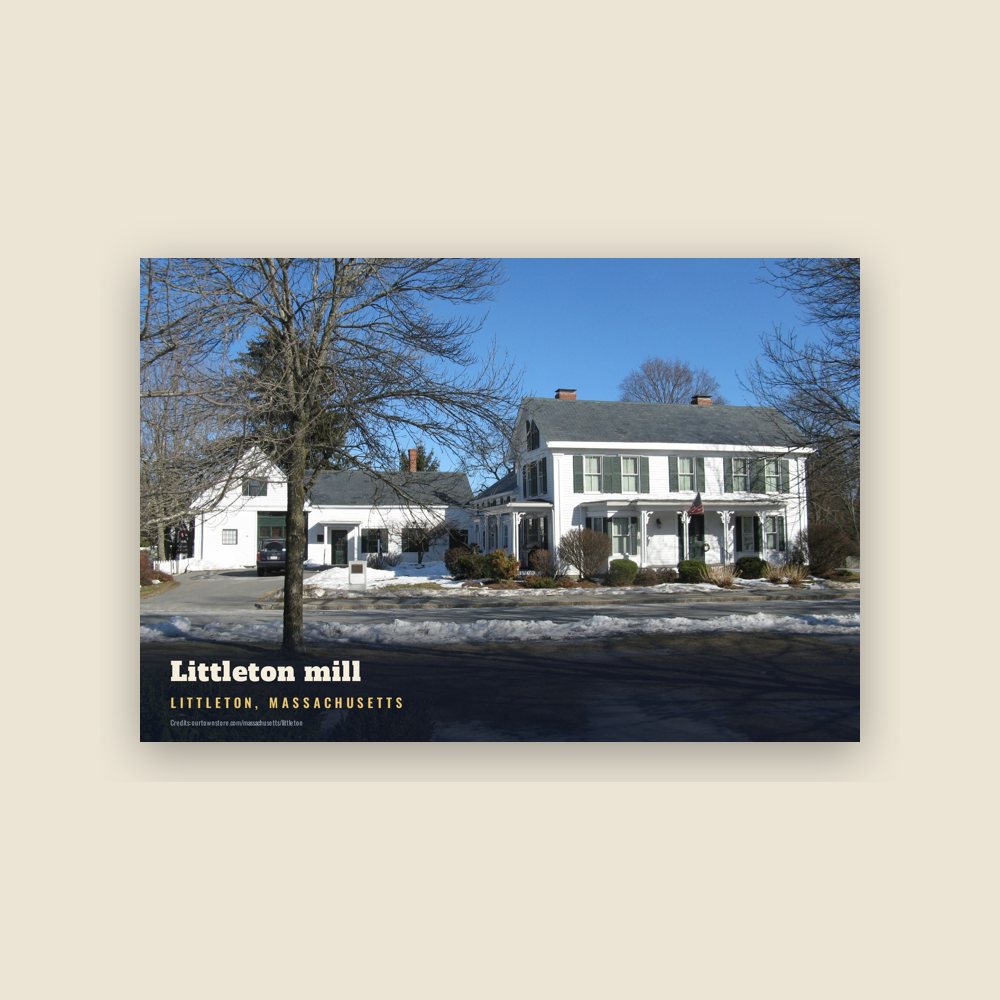 Littleton Littleton mill Postcard