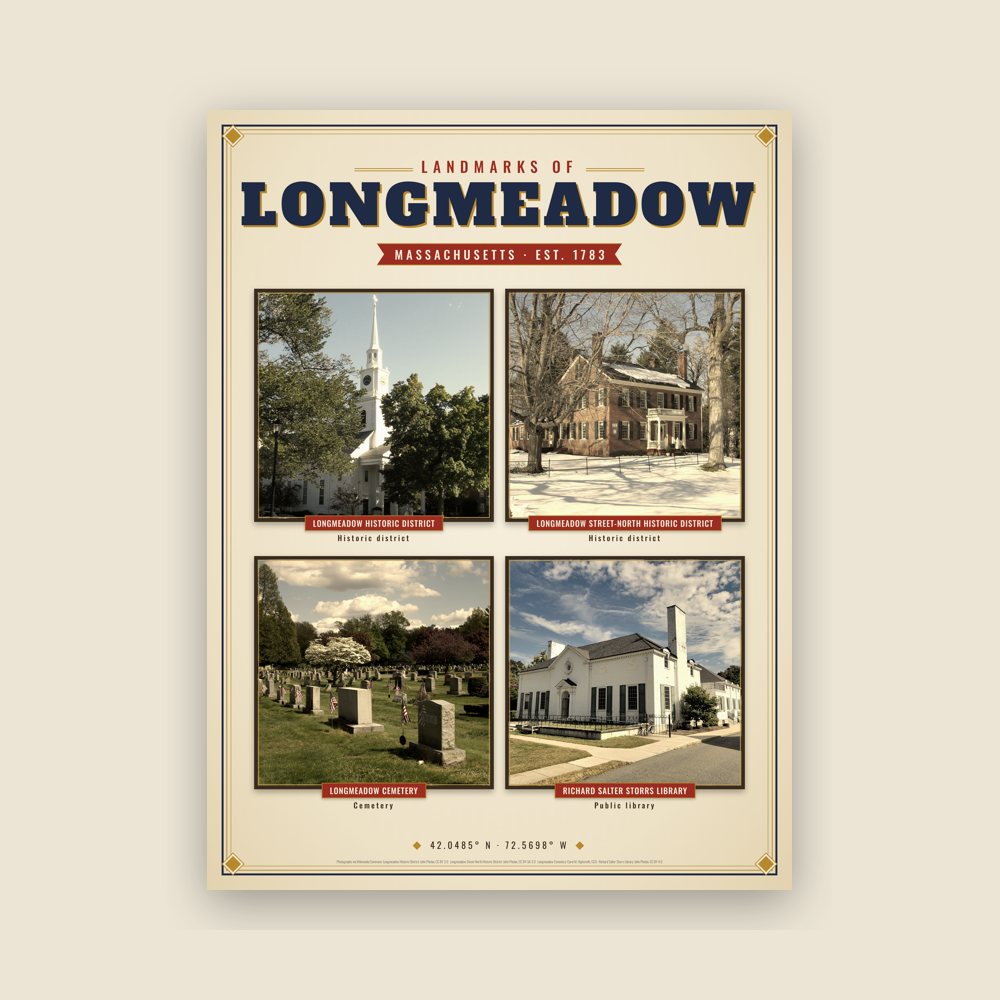 Longmeadow Landmarks Photo Poster