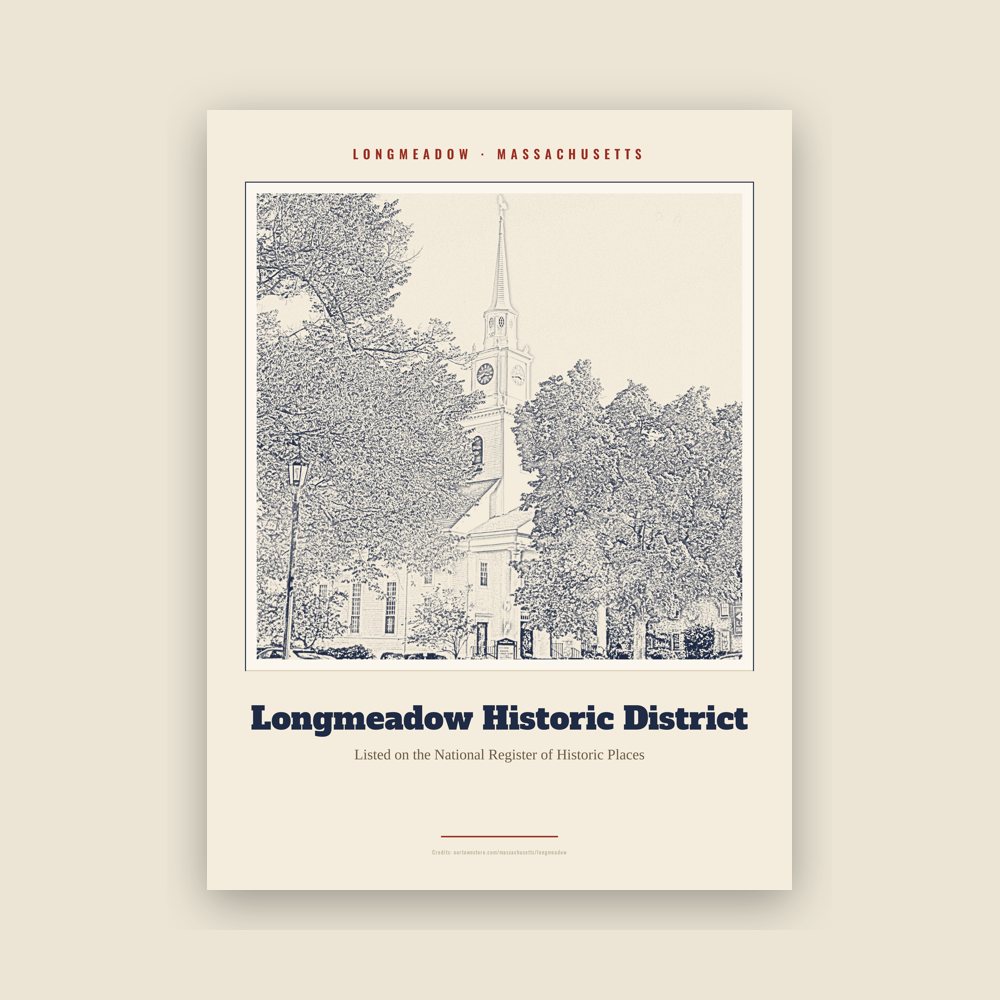 Longmeadow Longmeadow Historic District Landmark Print