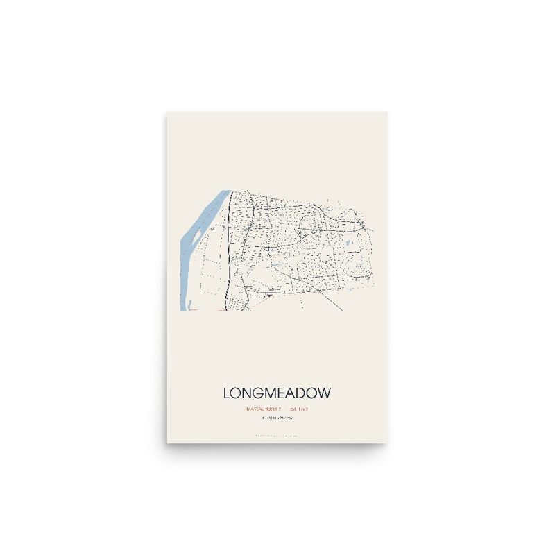 Longmeadow Street Map Poster · Linen