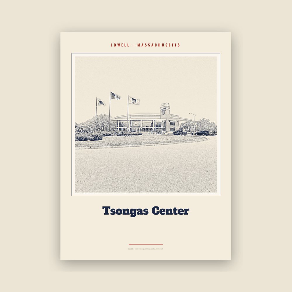 Lowell Tsongas Center Landmark Print
