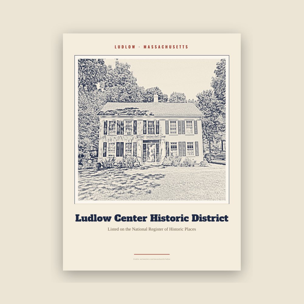 Ludlow Ludlow Center Historic District Landmark Print