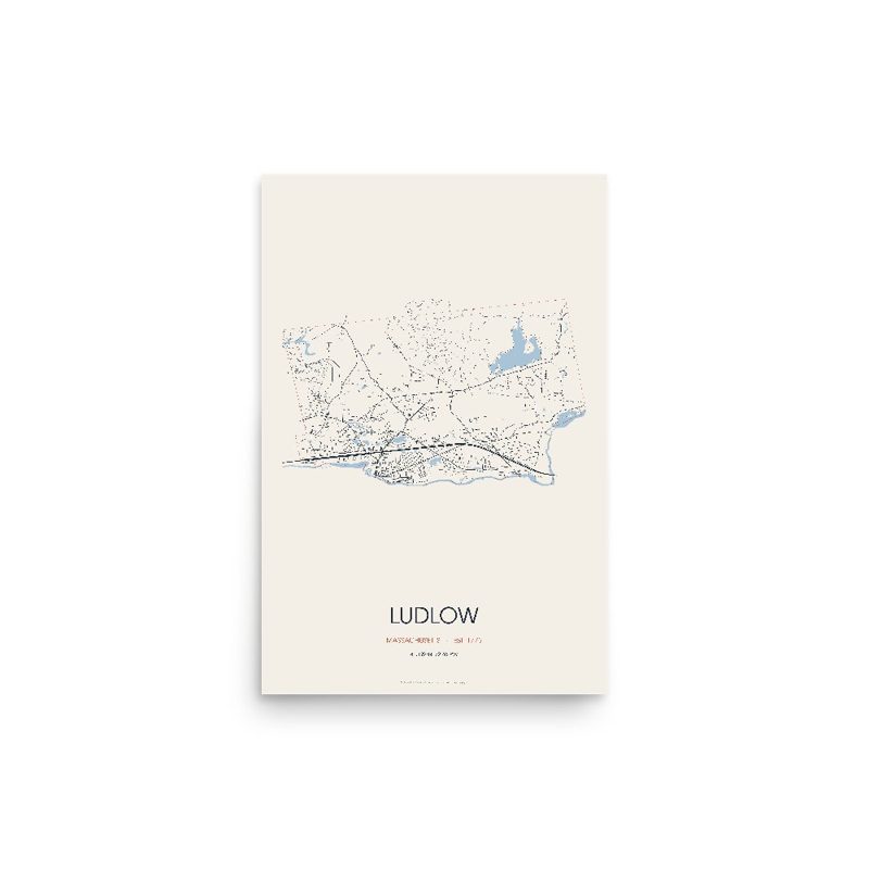 Ludlow Street Map Poster · Linen