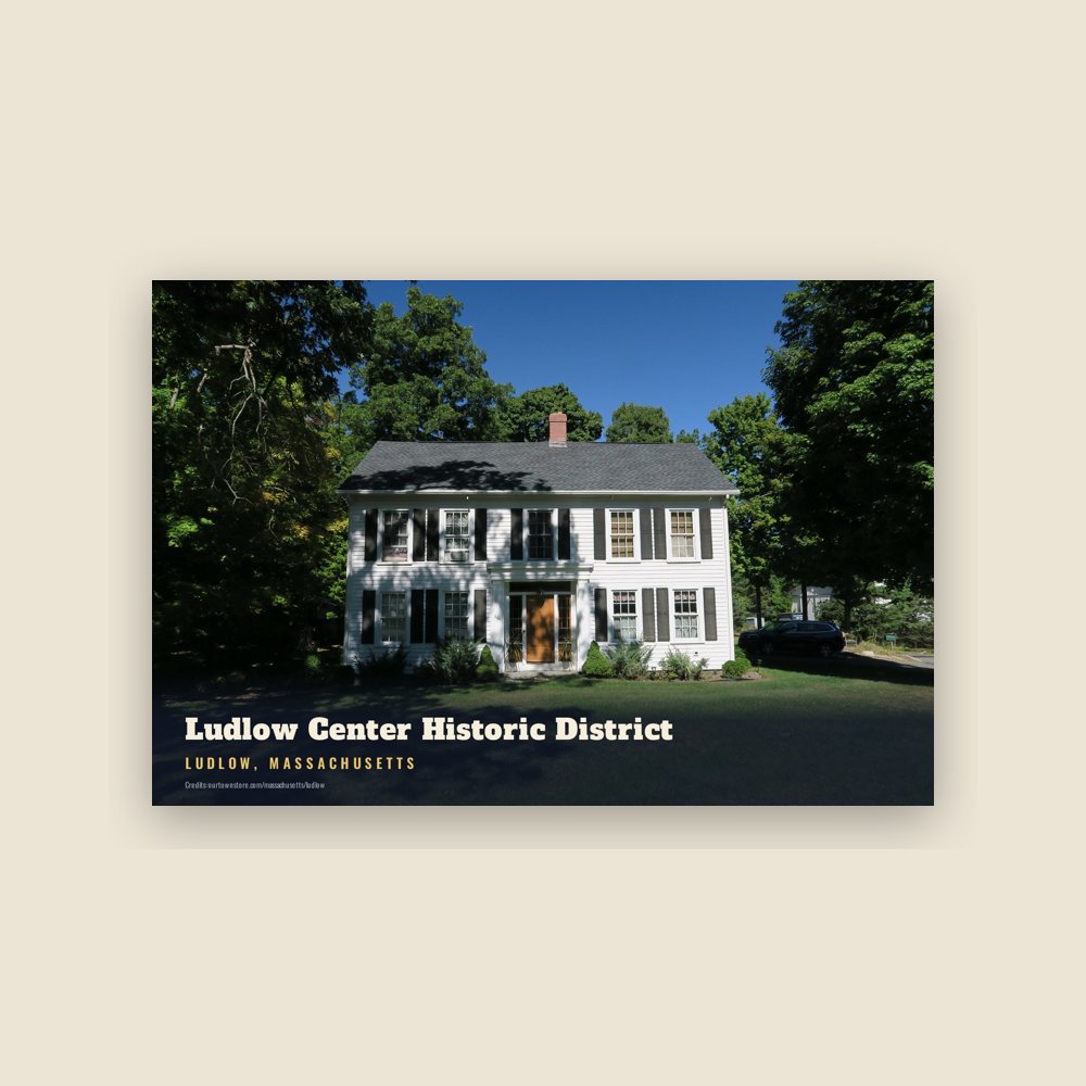 Ludlow Ludlow Center Historic District Postcard