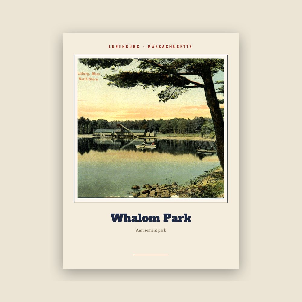 Lunenburg Whalom Park Landmark Print