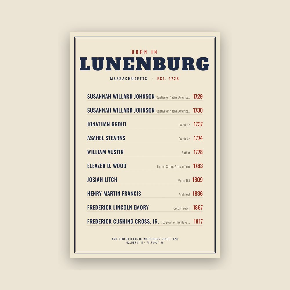 Lunenburg “Born In” Poster