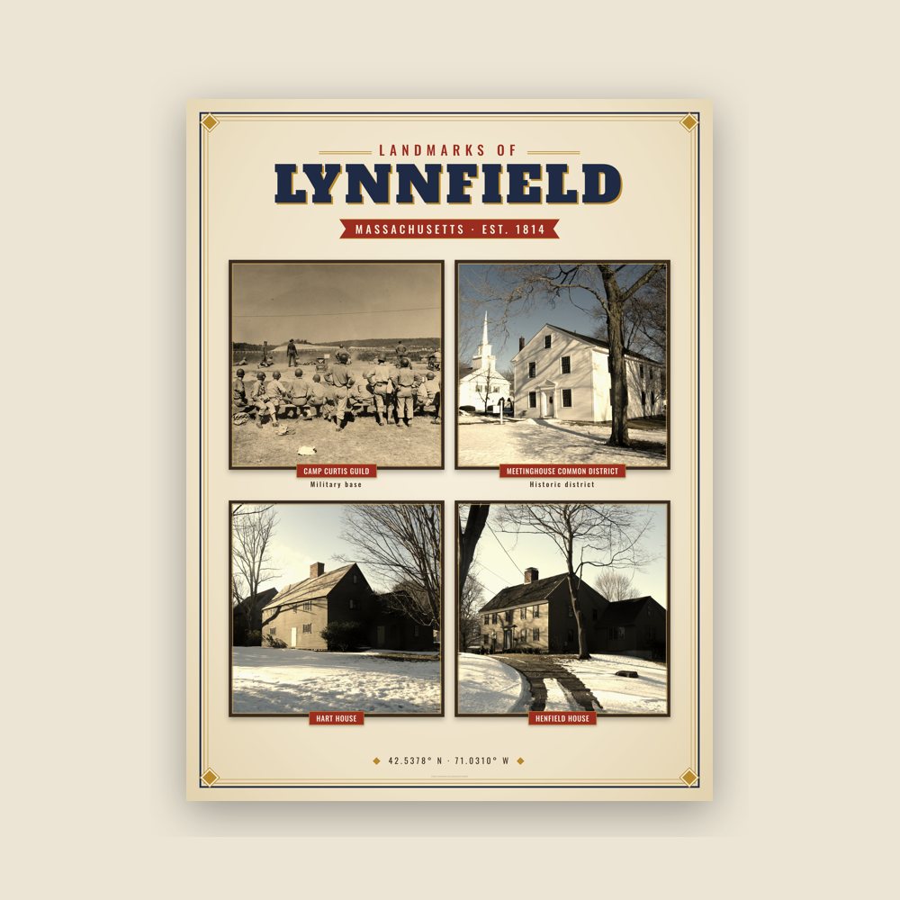 Lynnfield Landmarks Photo Poster