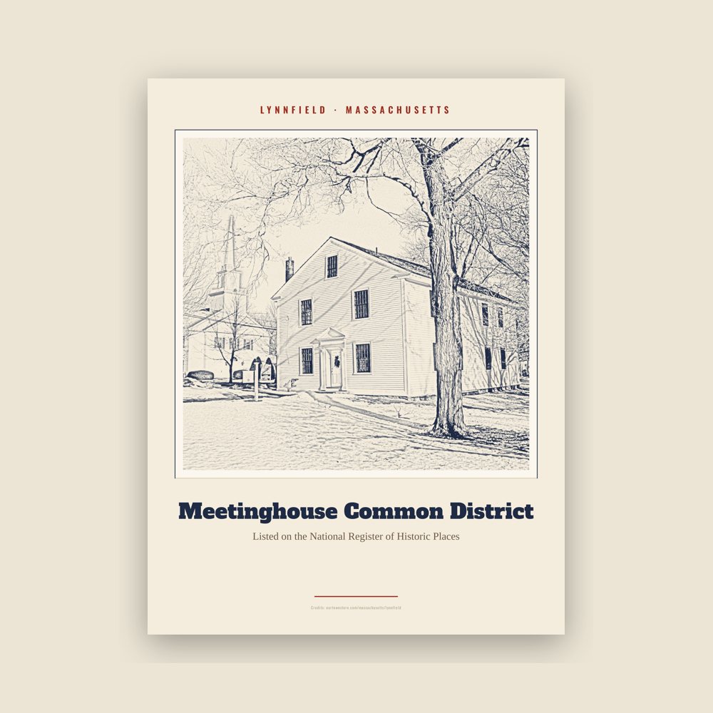 Lynnfield Meetinghouse Common District Landmark Print