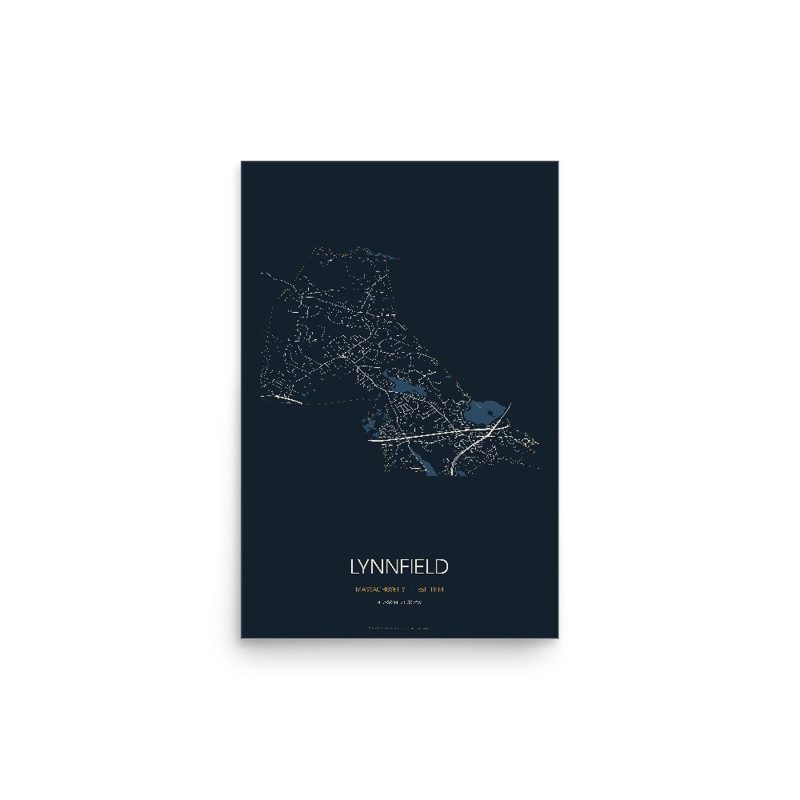 Lynnfield Street Map Poster · Midnight