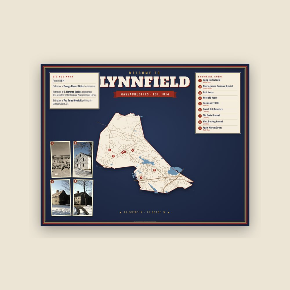 Lynnfield Map Placemat