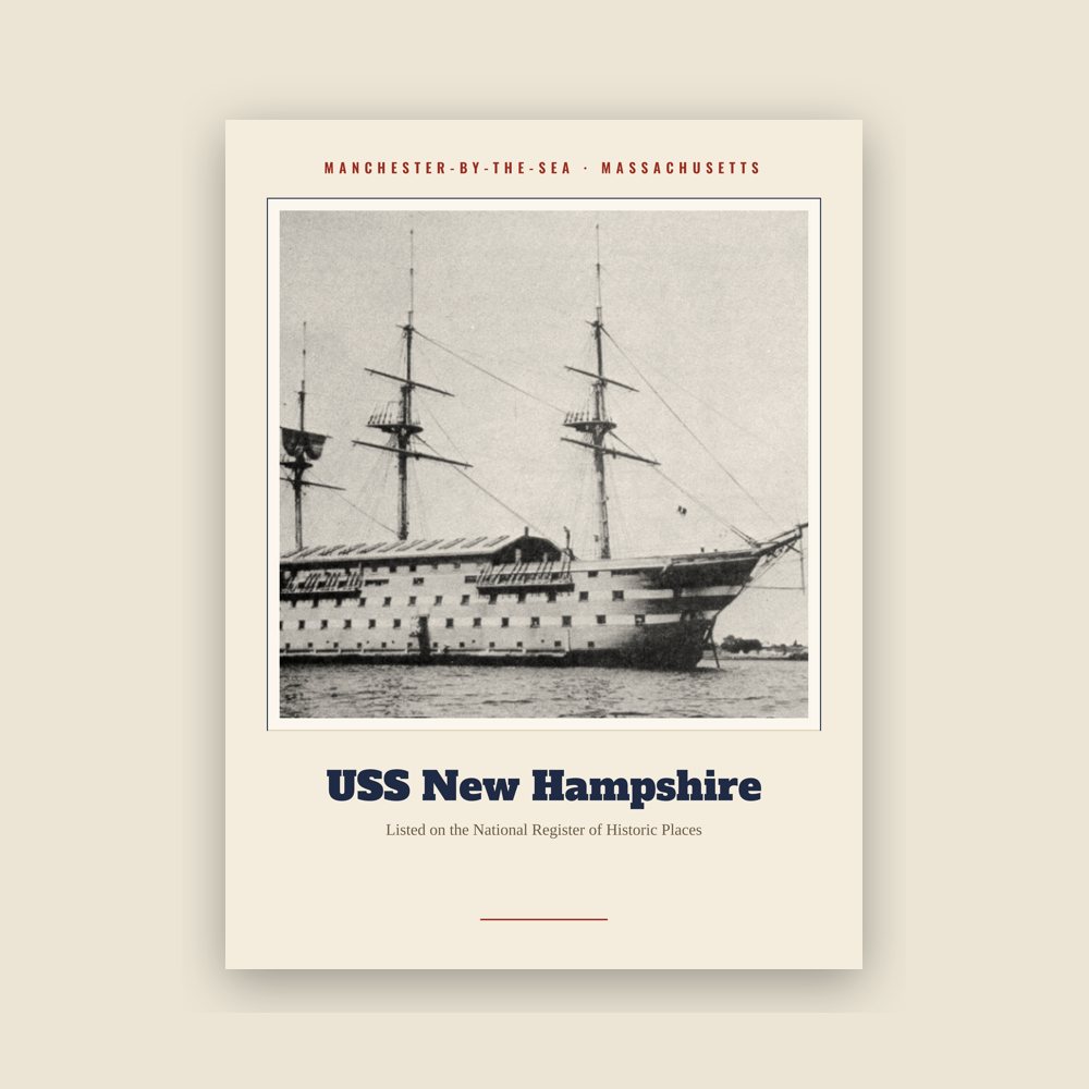 Manchester-by-the-Sea USS New Hampshire Landmark Print