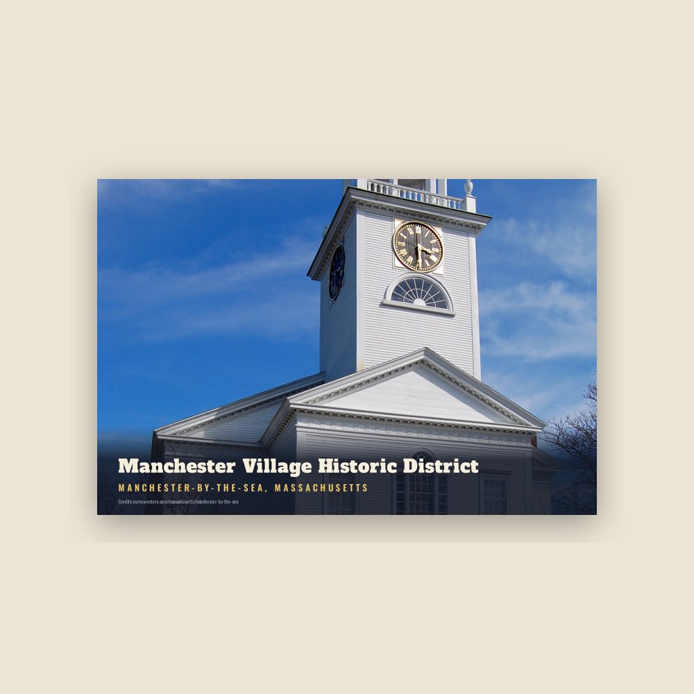 Manchester-by-the-Sea Manchester Village Historic District Postcard