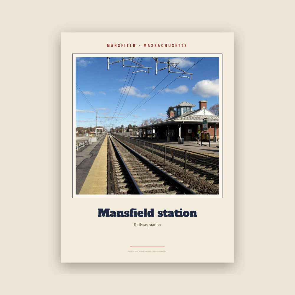 Mansfield Mansfield station Landmark Print