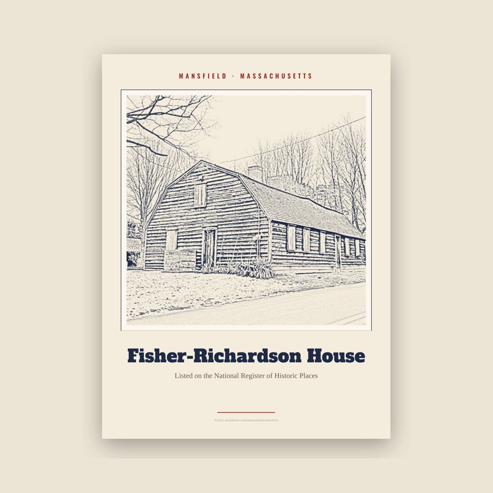 Mansfield Fisher-Richardson House Landmark Print